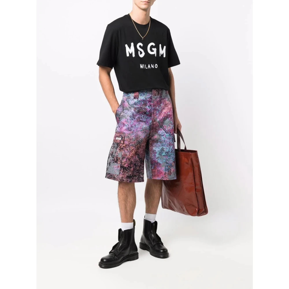 Msgm T-Shirts Black Heren