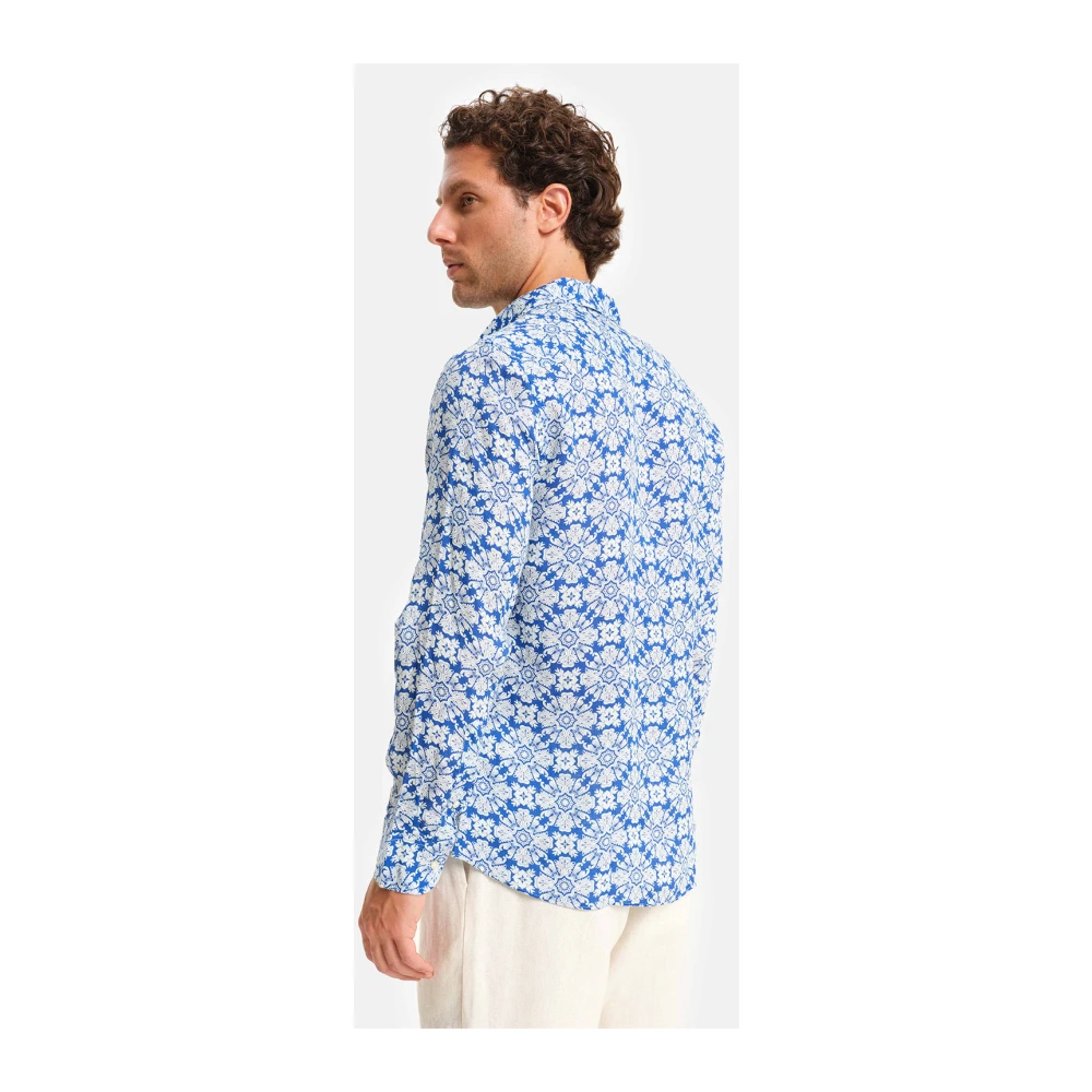 Peninsula Linnen Zomer Overhemd Multicolor Heren