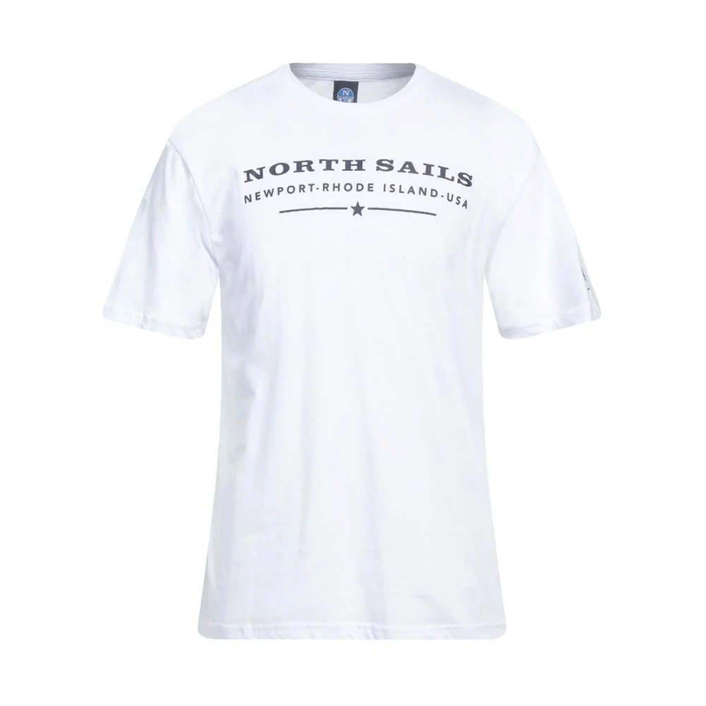 North Sails Elegant wit katoenen T-shirt White Heren
