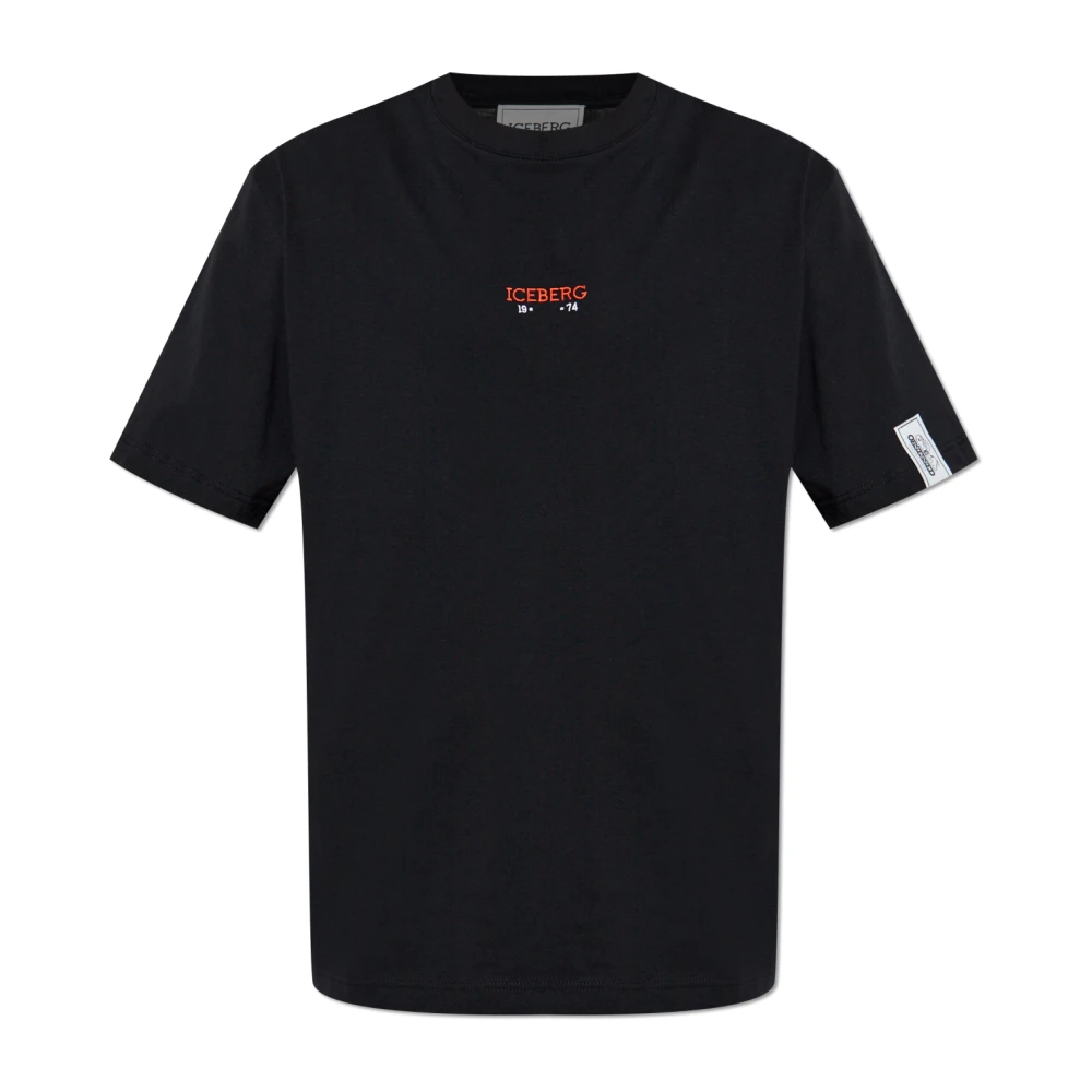 Iceberg - Tops > T-Shirts - Black - Iceberg - Modalova