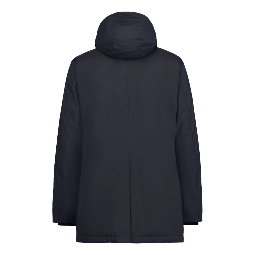 People of Shibuya Technische donsjas met afneembare capuchon Blue Heren