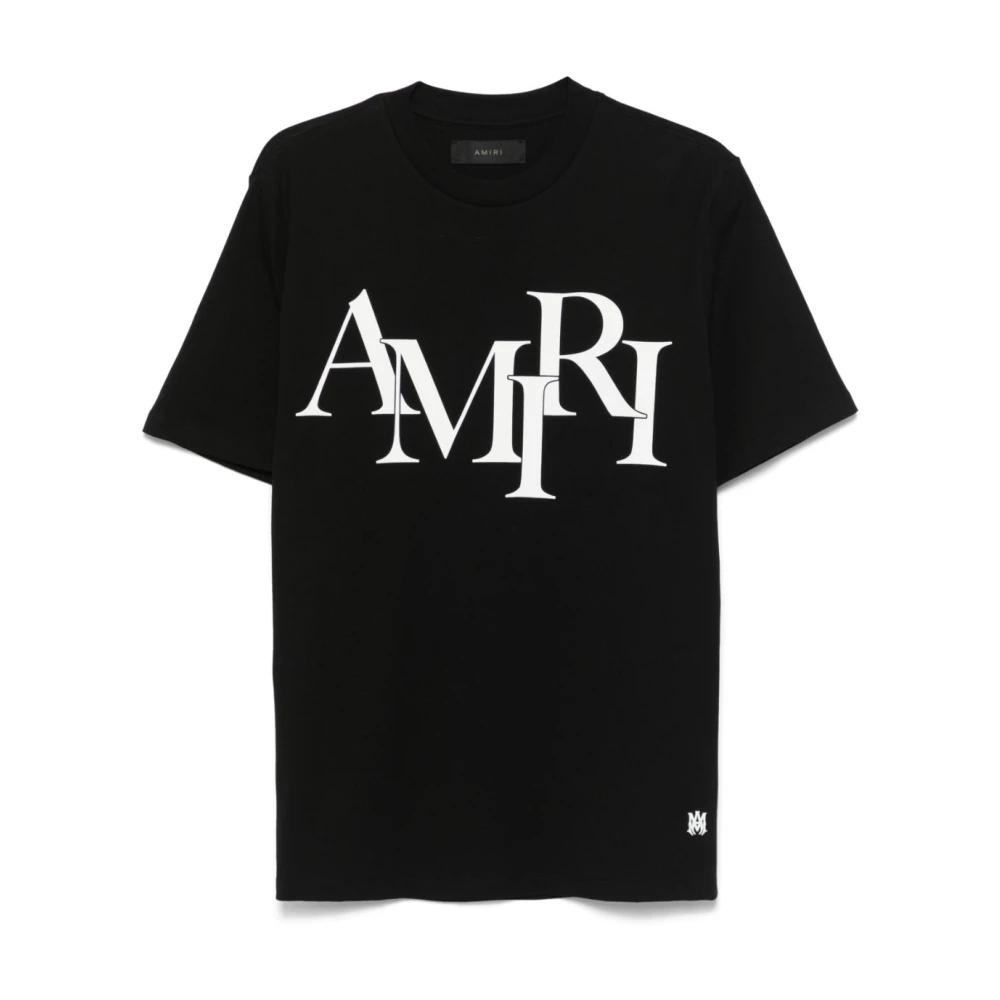 Amiri T-shirt met bedrukt logo Black Heren