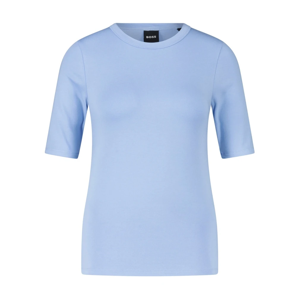 Hugo Boss Blå Klassisk T-shirt för alla tillfällen Blue, Dam