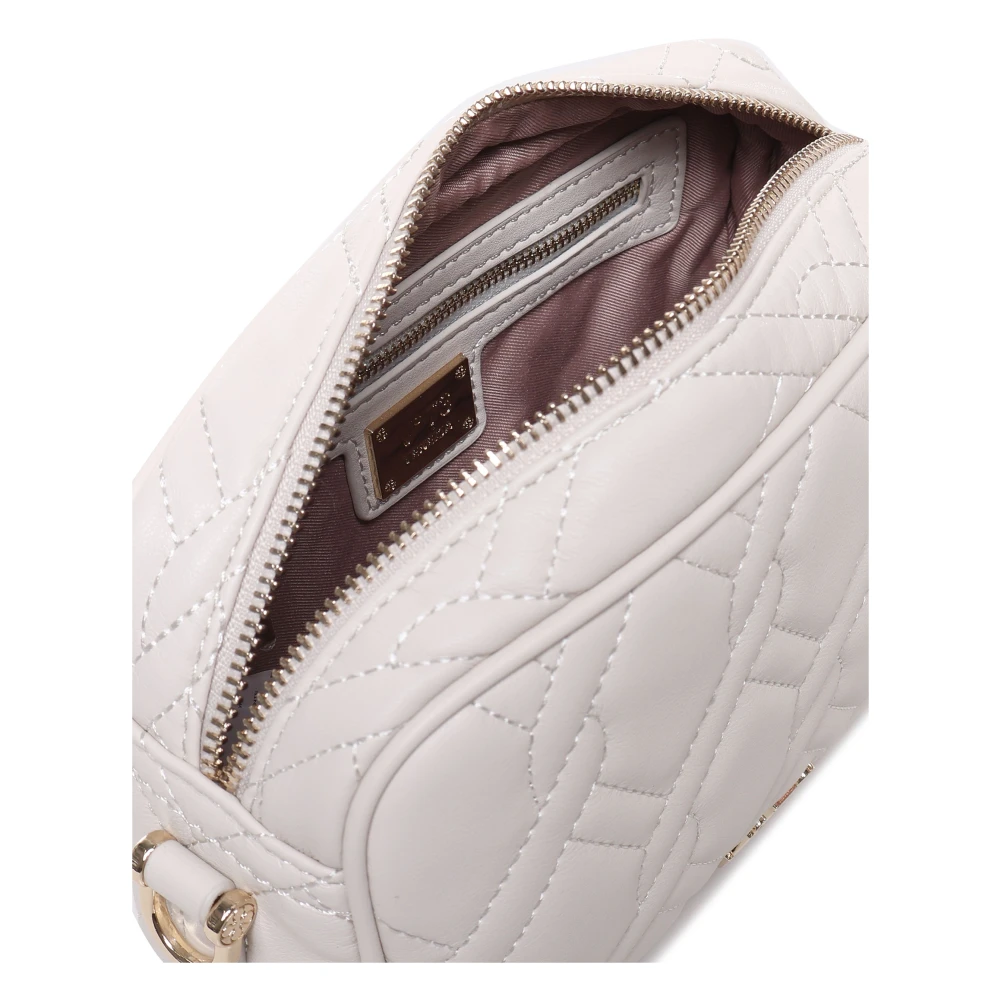 V73 Crème Ecoleather Schoudertas met Rits White Dames