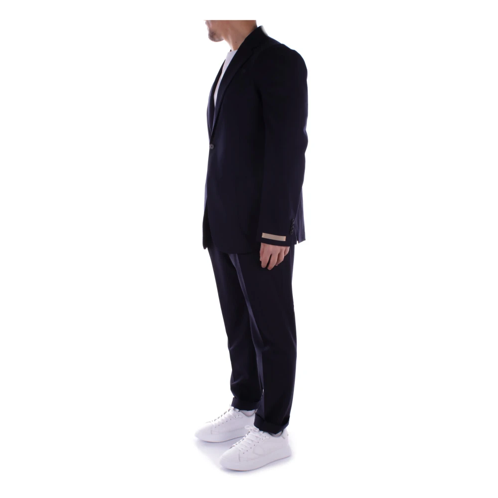 Briglia Single Breasted Suits Blue Heren