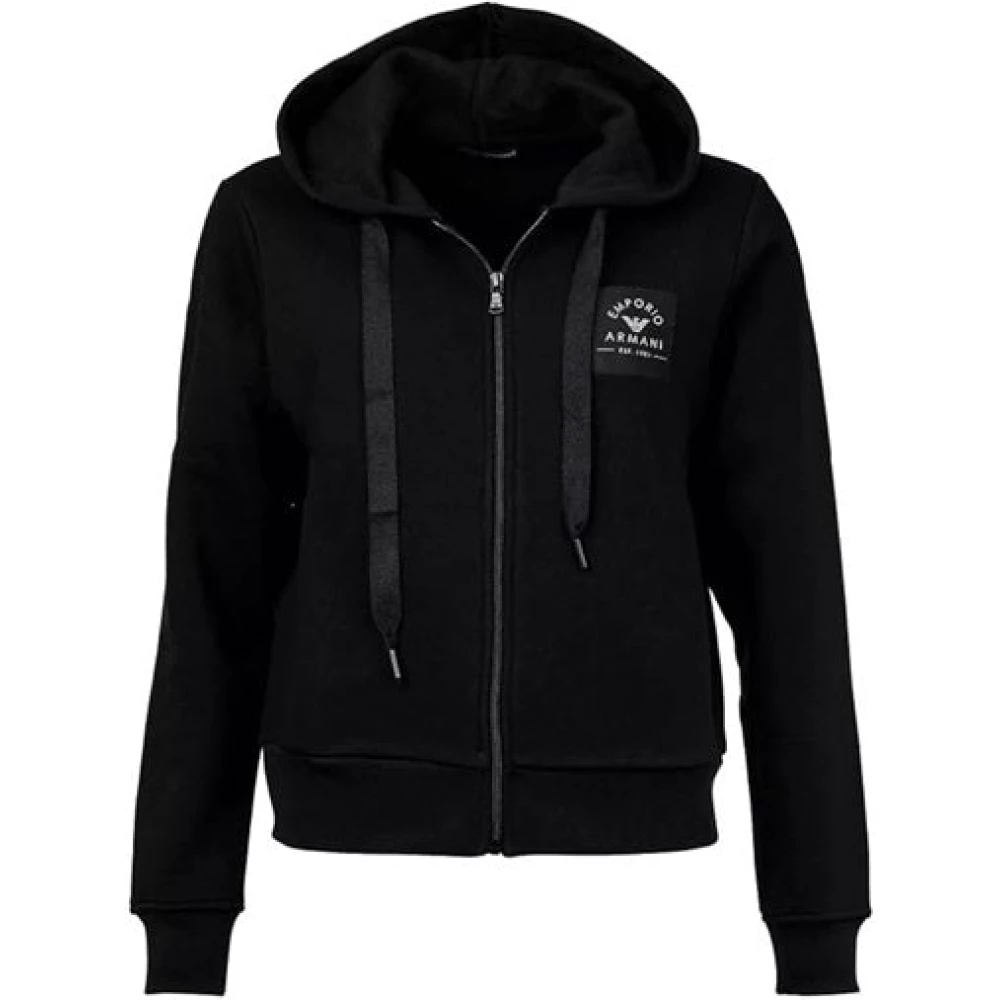 Emporio Armani Donna Nero Felpe, S, New,