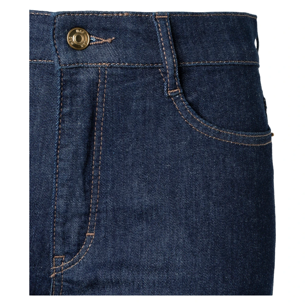MAC Wijde Stretch Denim Jeans Blue Dames