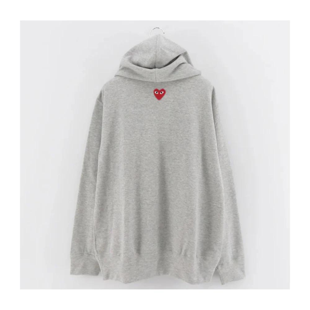Comme des Garçons Play Capuchontrui van katoen (Grijs) Gray Dames