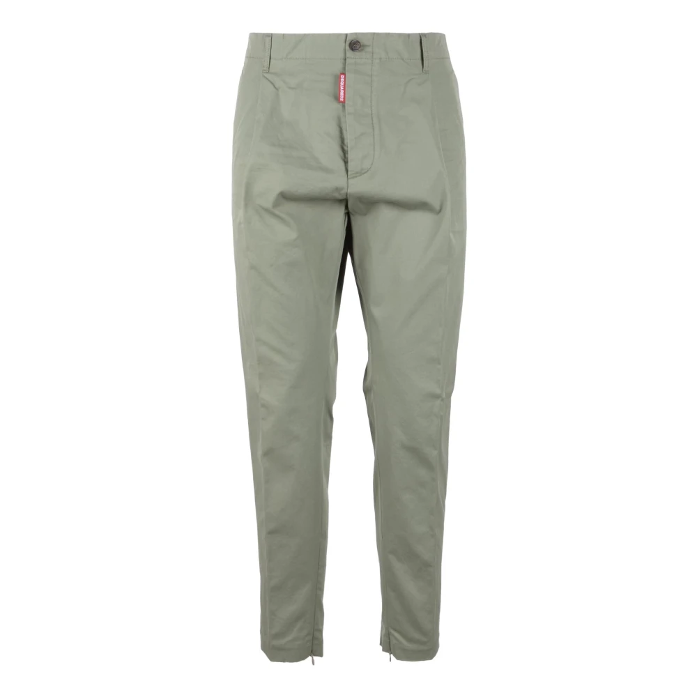 Dsquared2 Katoenen Casual Broek Green Heren