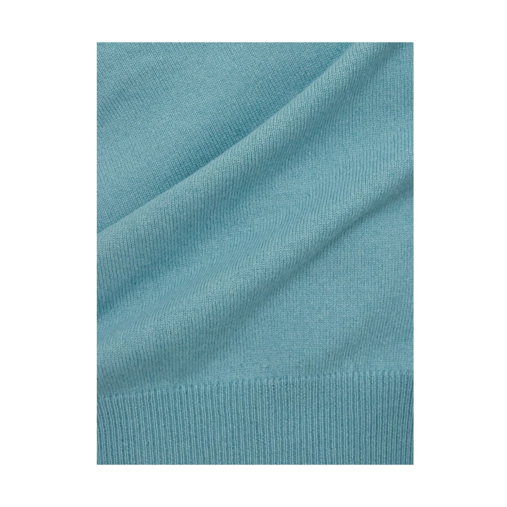 Gran Sasso Turquoise Cashmere Elegance Sweater Blue Heren