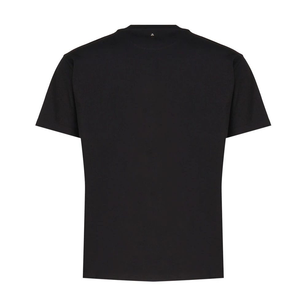 Valentino Garavani Zwarte T-shirts en Polos met Stud Detail Black Heren