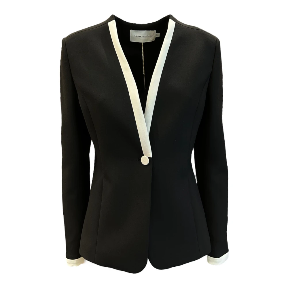 Simona Corsellini Jackets Black Dames
