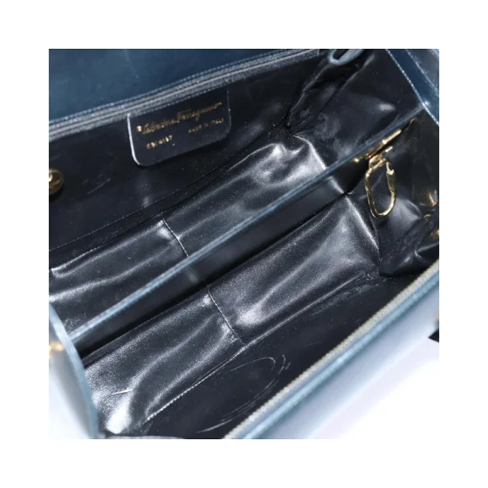 Salvatore Ferragamo Pre-owned Leather handbags Blue Dames
