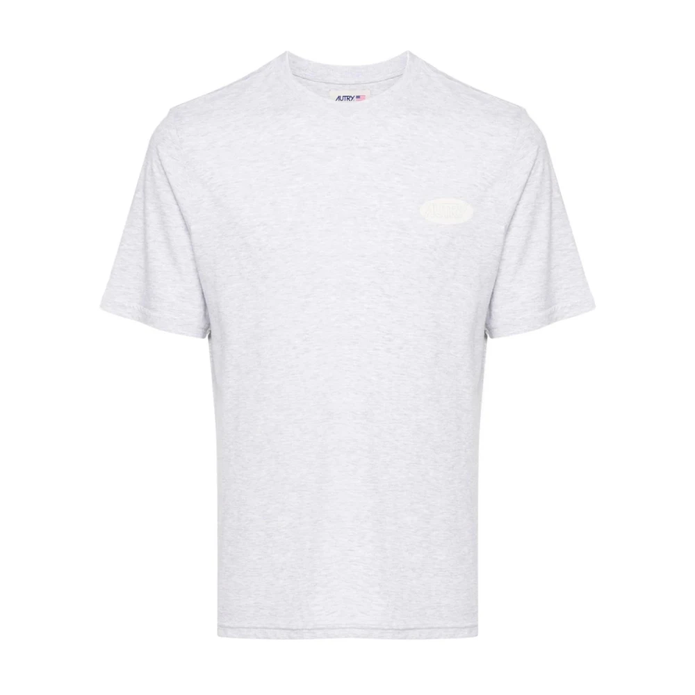 Autry Logo Print T-shirt Gray Heren