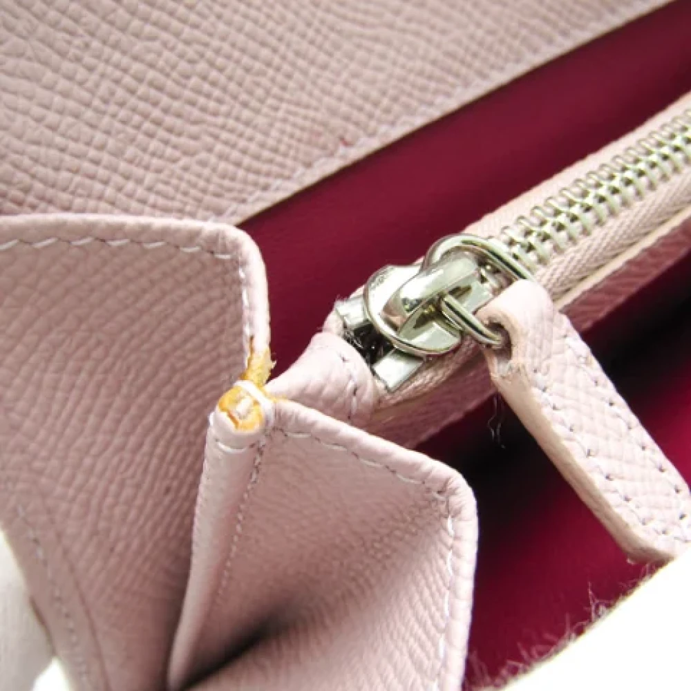 Bvlgari Vintage Pre-owned Leather wallets Pink Dames