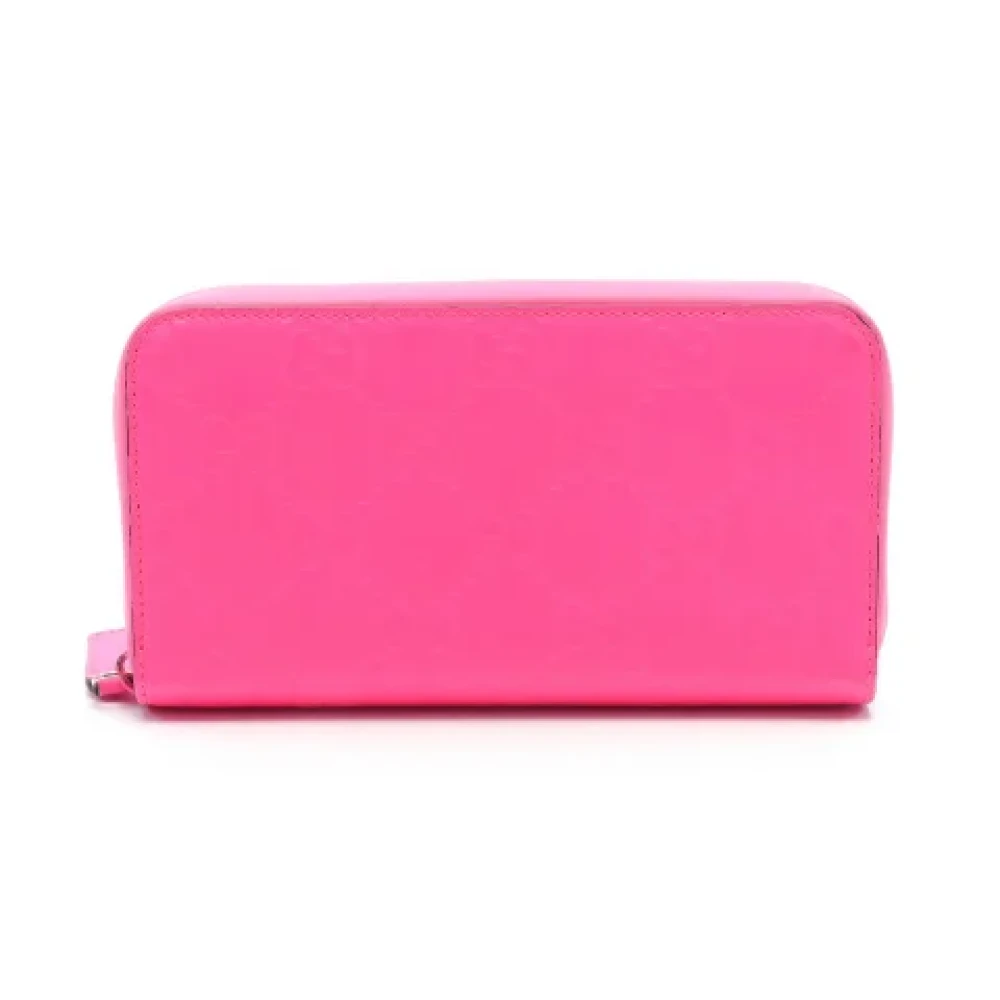 Gucci Vintage Pre-owned Plastic wallets Pink Dames