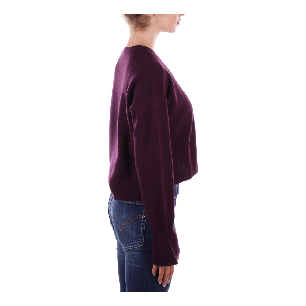 Liu Jo Logo Front Sweaters Collection 1 Purple Dames