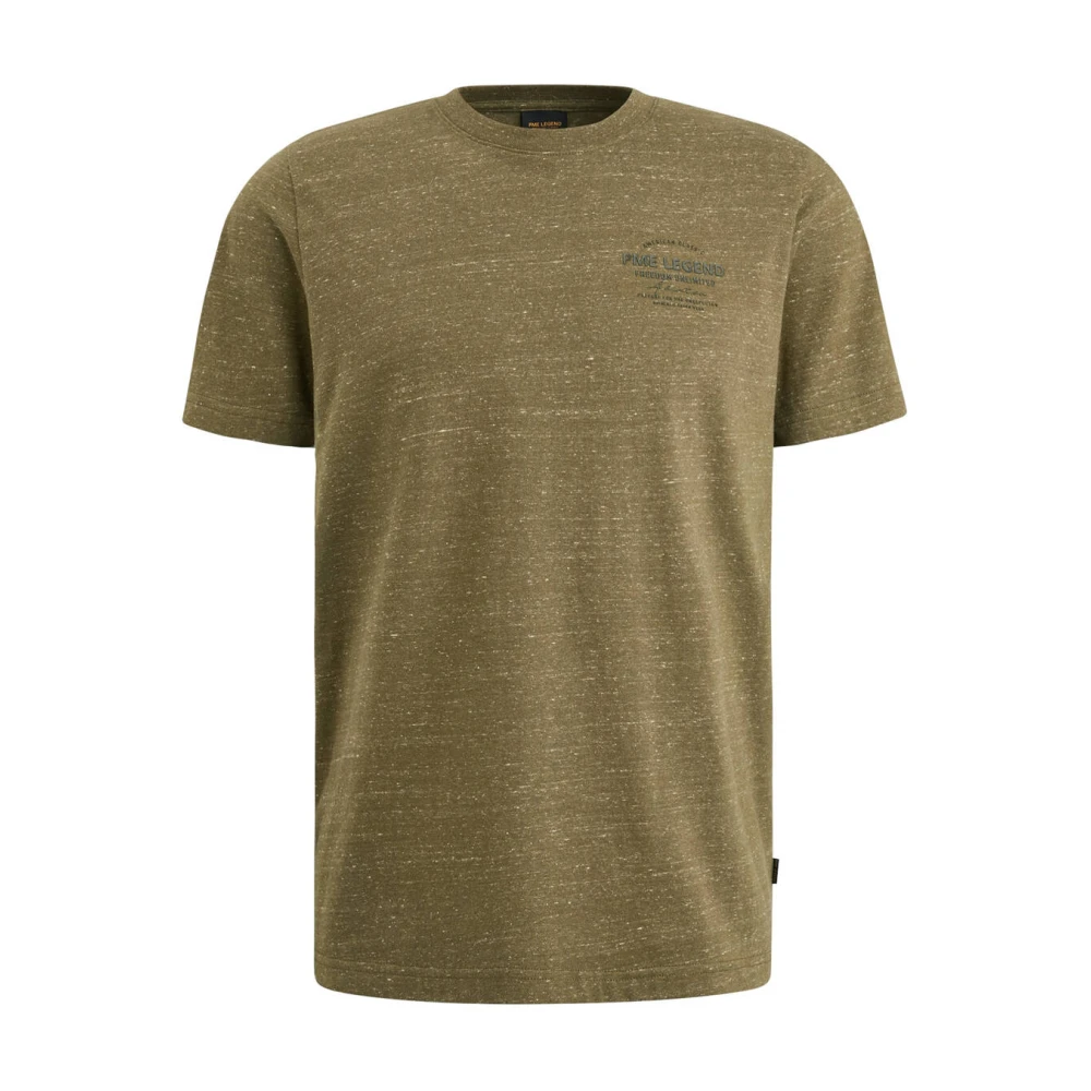 PME Legend Gemêleerd Jersey Korte Mouw T-shirt Brown Heren