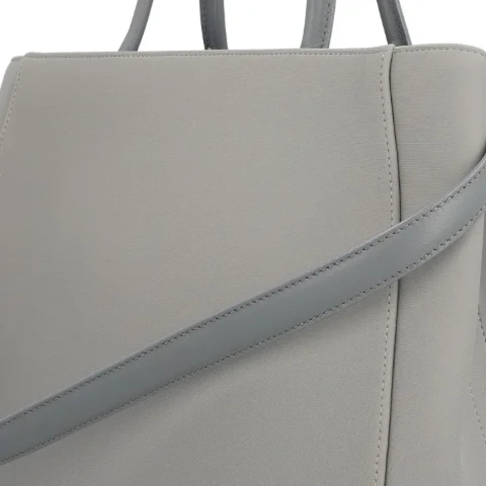Fendi Vintage Pre-owned Canvas handbags Gray Dames