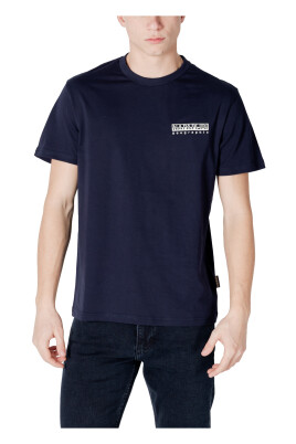 t-shirt-bleu-a-manches-courtes