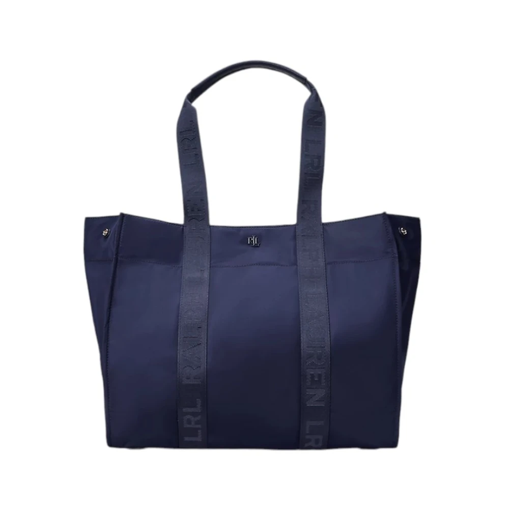 Ralph Lauren Stilren Läder Tote Bag Blue, Dam