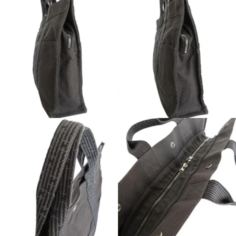 Hermès Vintage Pre-owned Canvas totes Gray Dames