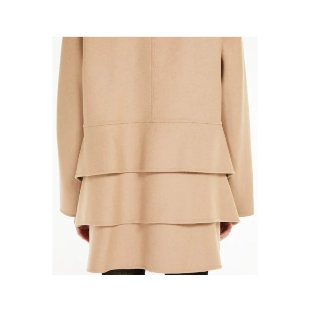 Max Mara Kameelwol Kasjmierjas Oversized Brown Dames