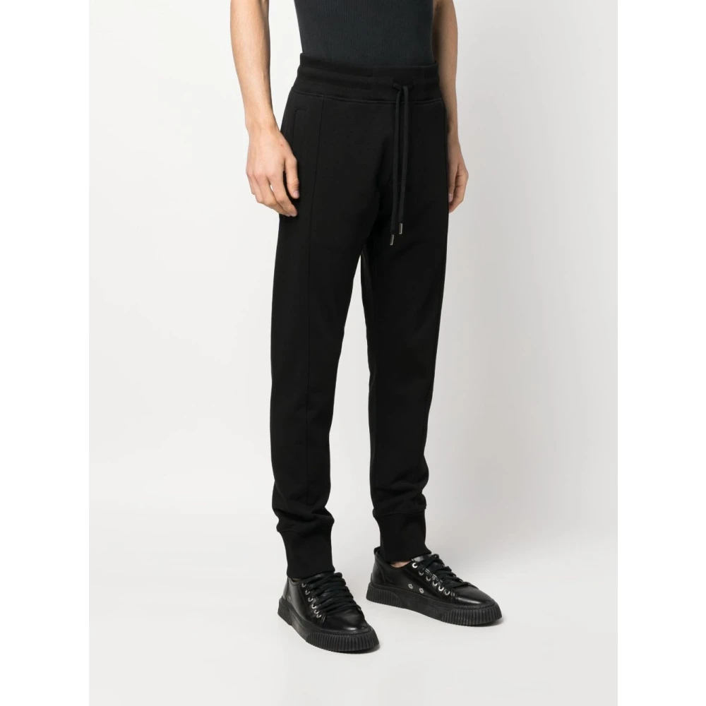 Versace Jeans Couture Zwarte Aw23 Heren Sweatpants Black Heren