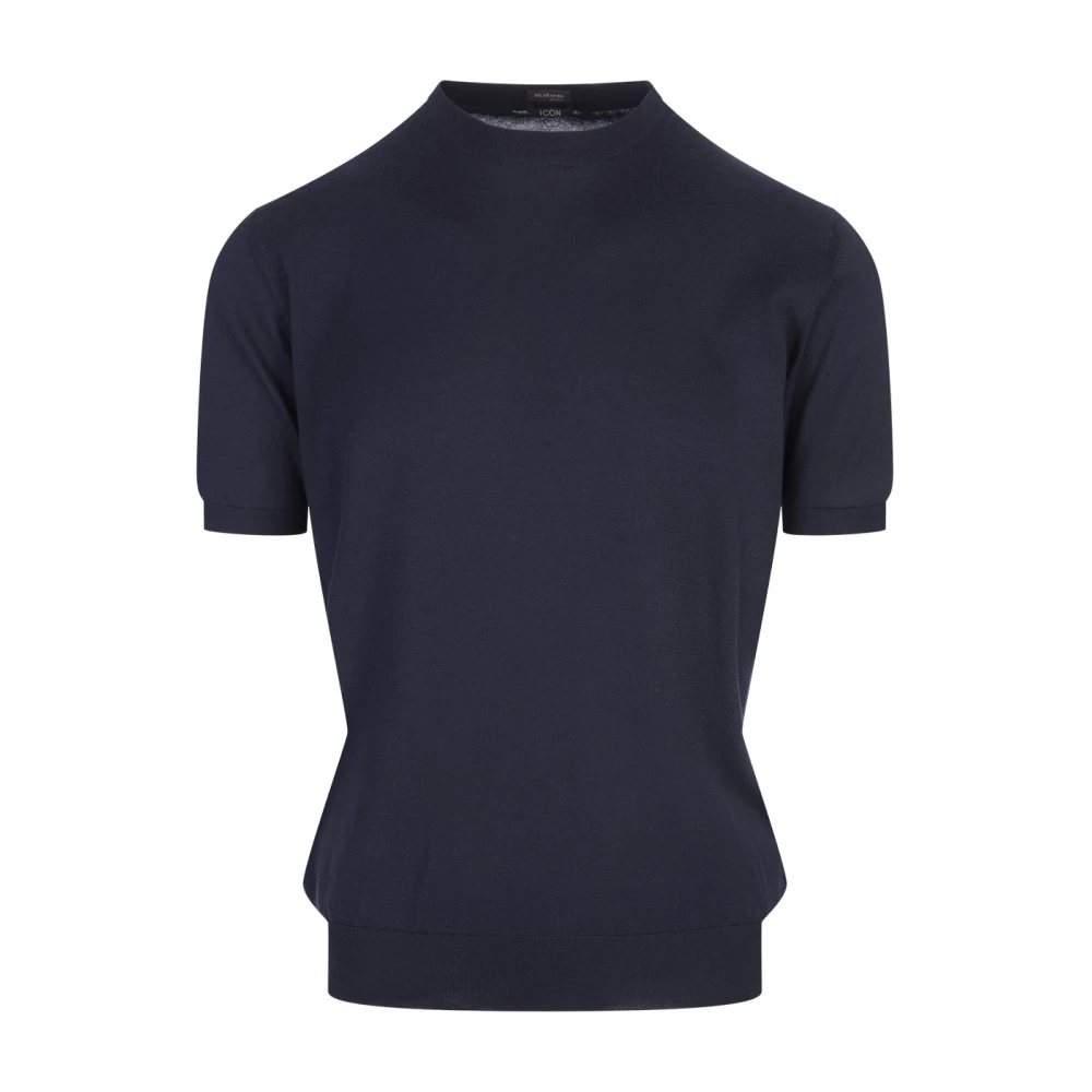 Kiton Blauw Katoenen Overhemd Blue Heren