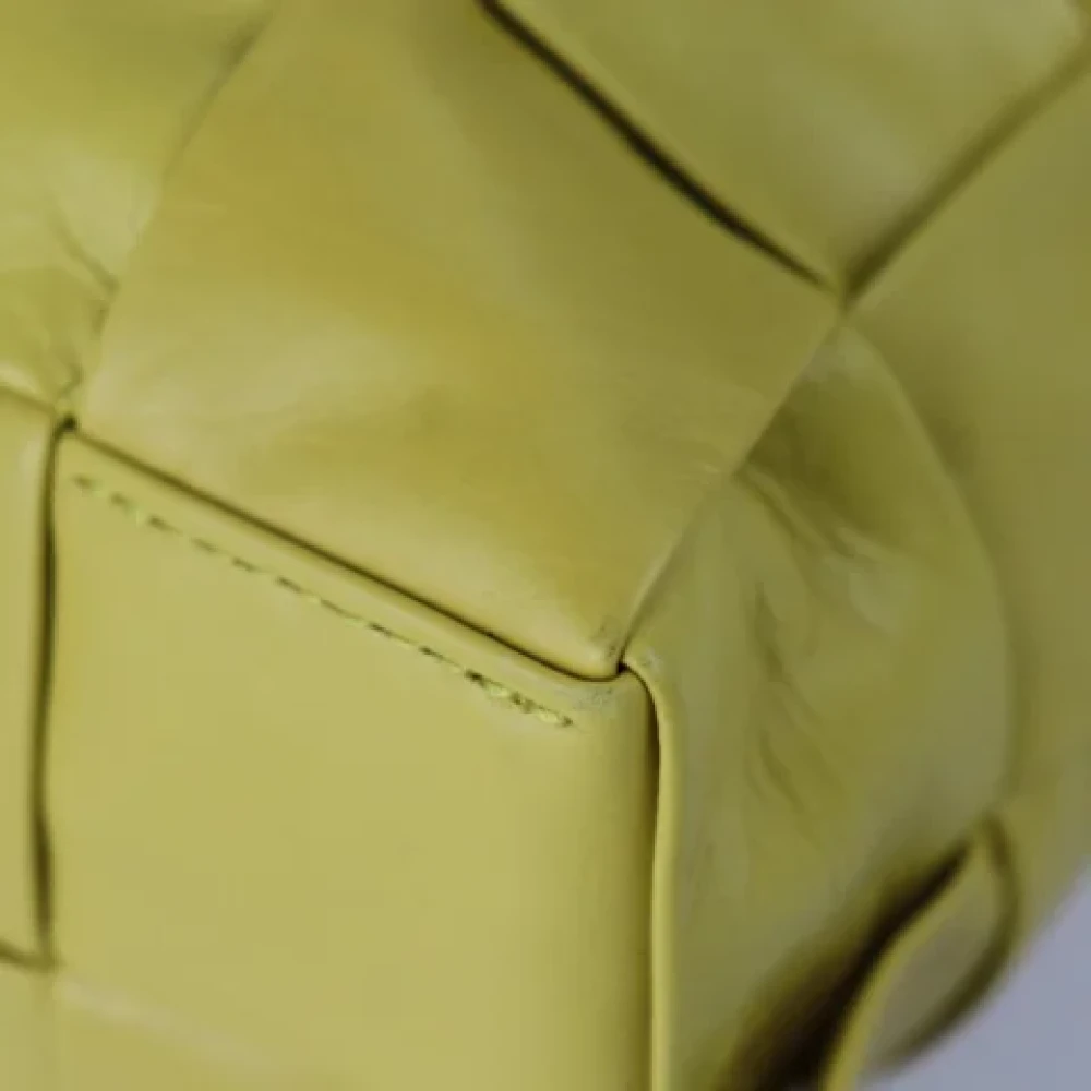 Bottega Veneta Vintage Pre-owned Leather totes Yellow Dames
