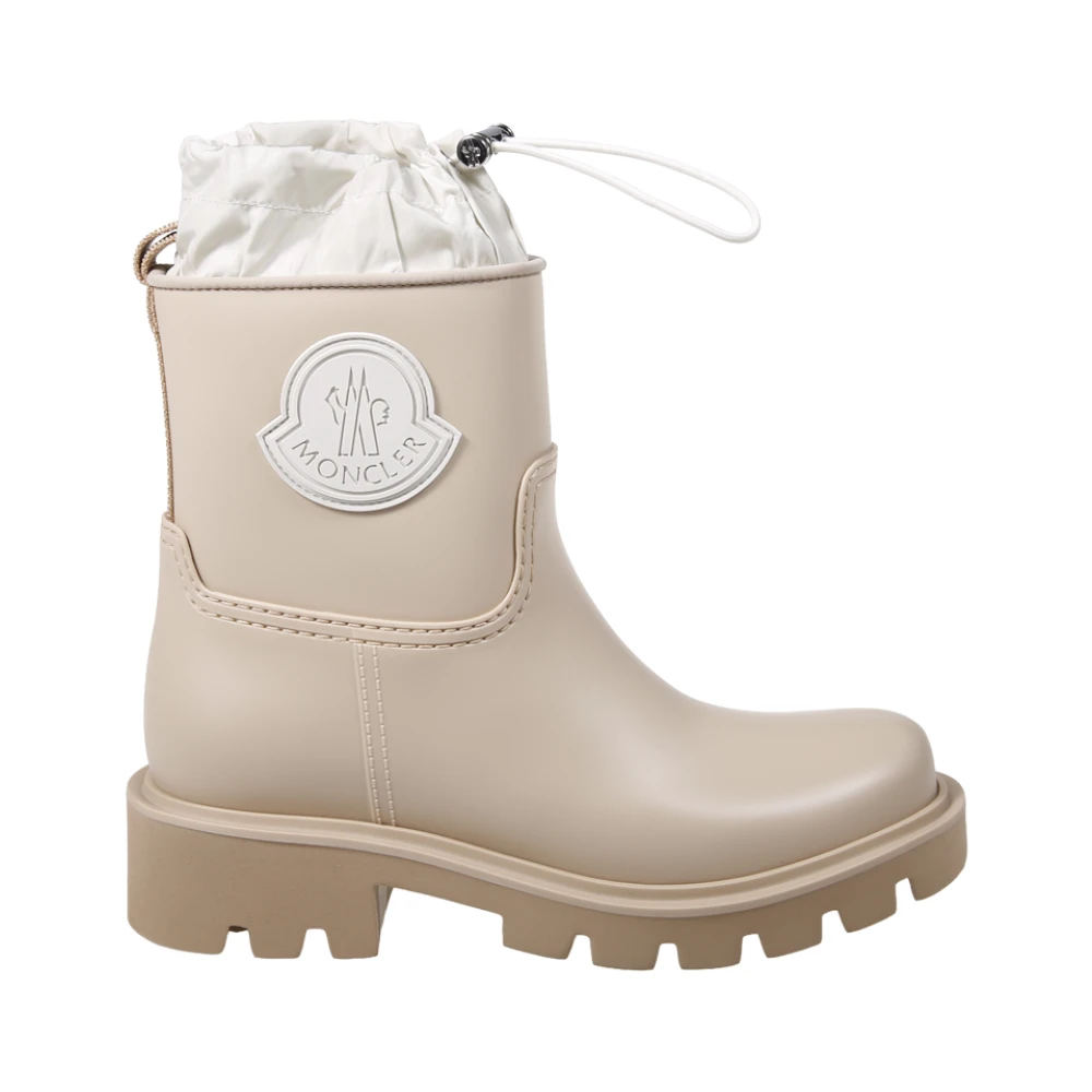 Moncler Women's Beige Wellies, 6 Uk, Kickstream Rain Boots