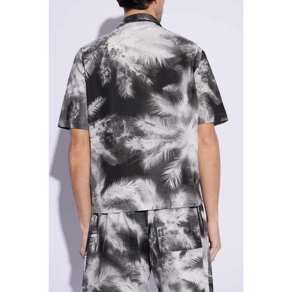 Palm Angels Kortemouwenshirt Gray Heren