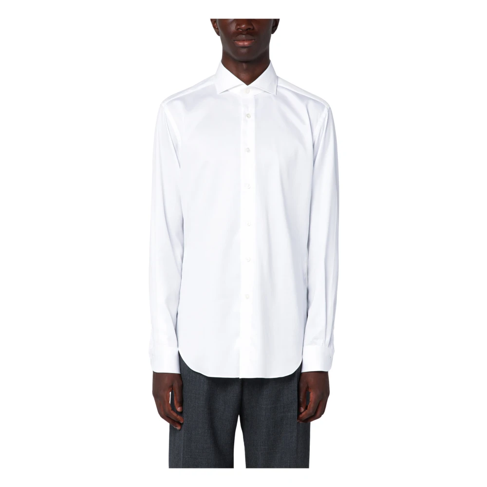 Xacus Lange Mouw Reis Shirt White Heren