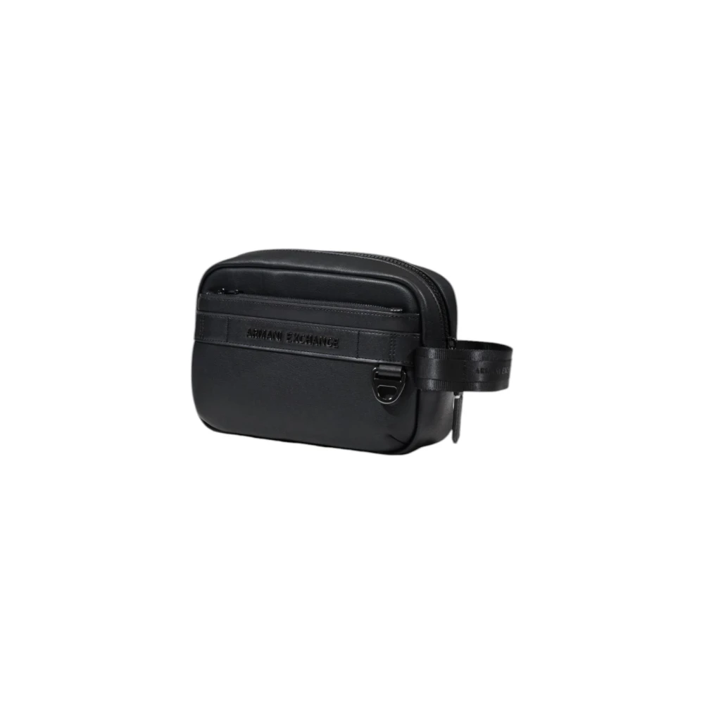 Armani Exchange Zwarte Polyester Tas met Meerdere Zakken Black Heren