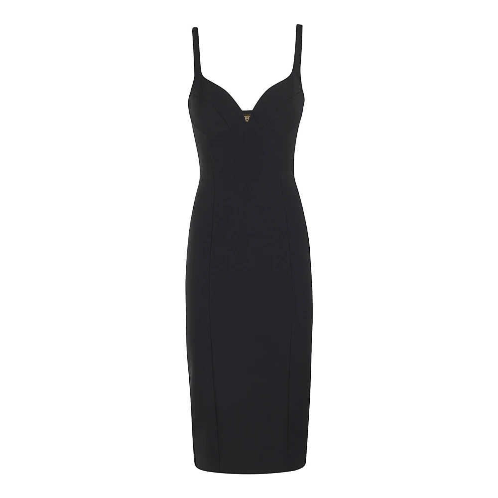 Elisabetta Franchi Elegante Jurk voor Vrouwen Black Dames