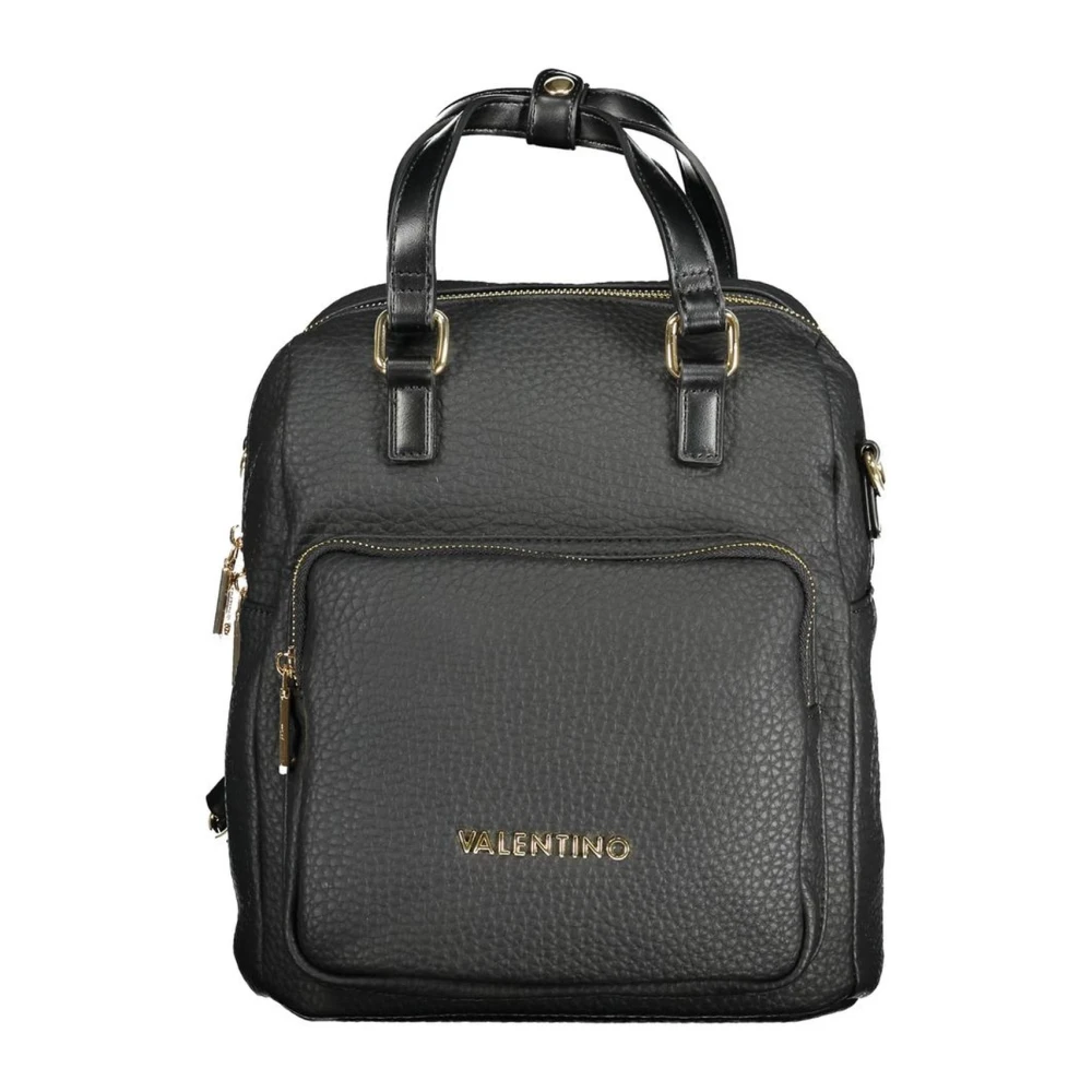 Valentino by Mario Valentino Stijlvolle Zwarte Polyethyleen Damesrugzak Black Dames