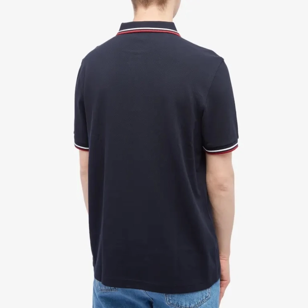 Fred Perry Slim Fit Twin Tipped Polo Blue Heren