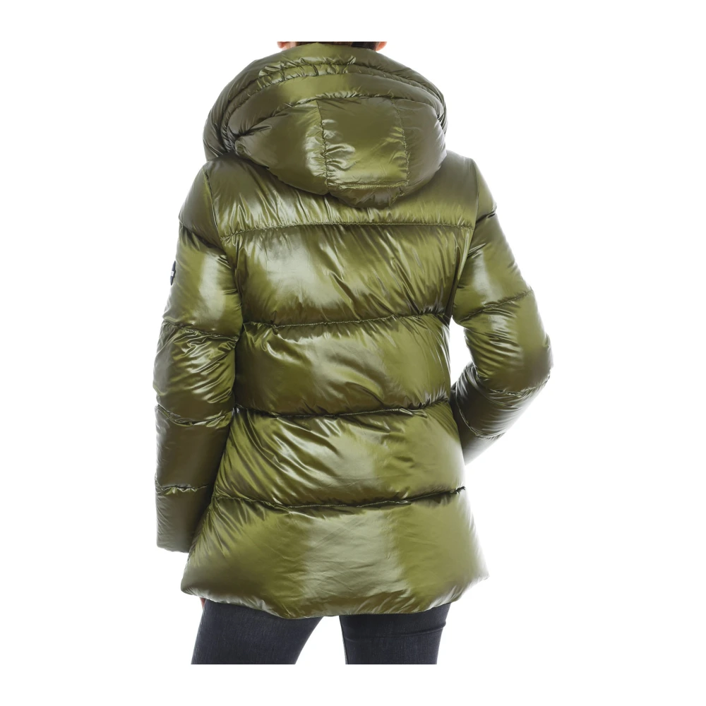 Vuarnet Gewatteerde Hoodie met Rits Green Dames