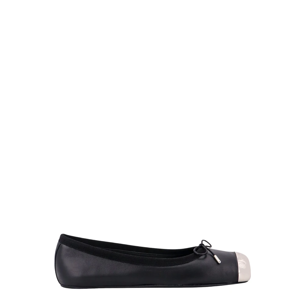 Alexander mcqueen Stoere Leren Ballerina`s Black Dames