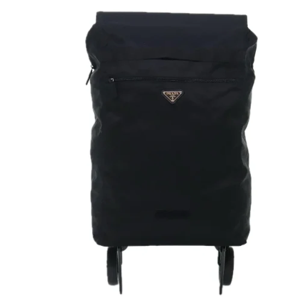 Prada Vintage Pre-owned Nylon travel-bags Black Dames