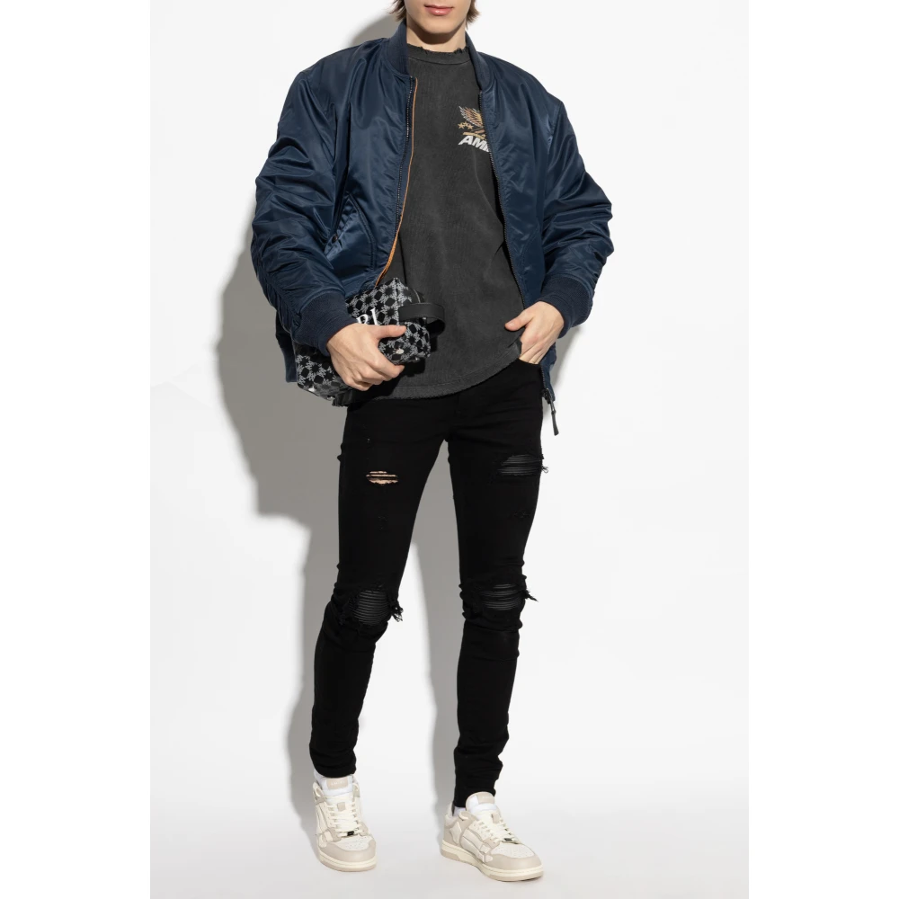 Amiri Vintage Pegasus Oversized T-shirt Black Heren