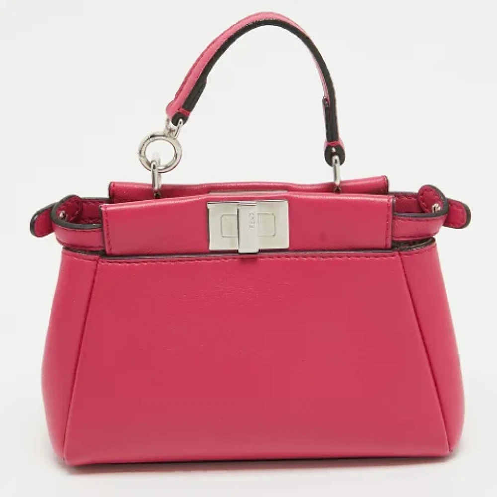 Fendi Vintage Pre-owned Leather fendi-bags Pink Dames