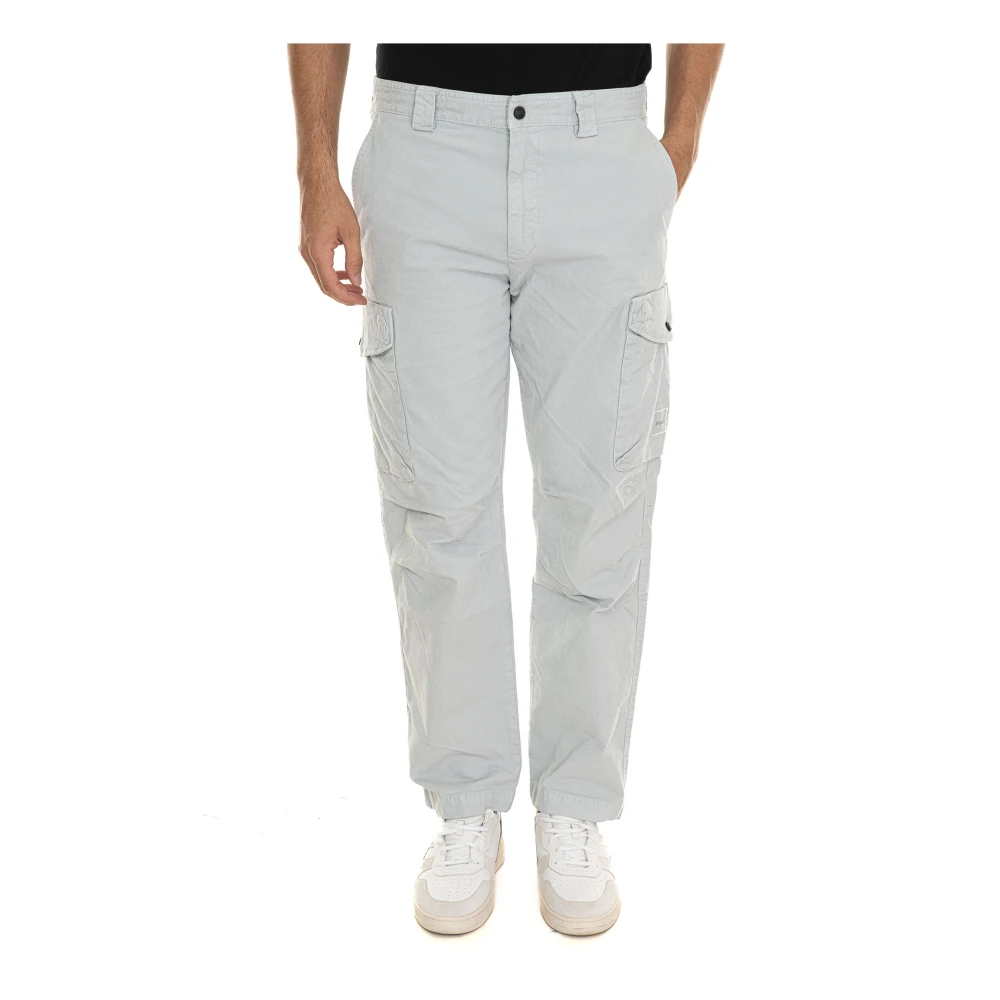 Boss Sista-Cargo Slim-fit Cargo Broek White Heren