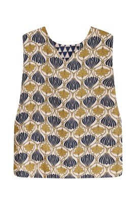 contrasting-print-sleeveless-silk-shirt