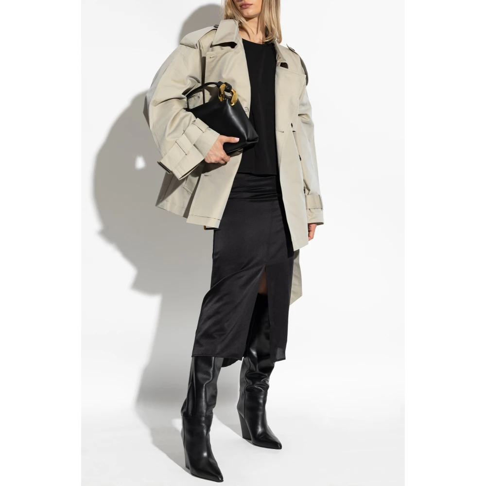 Gestuz Korte trenchcoat Birdiegz Green Dames