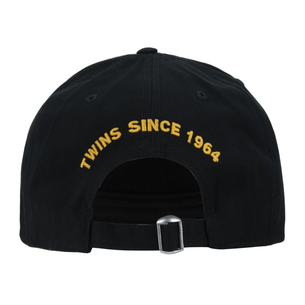 Dsquared2 Vintage Baseball Cap met gesp Black Unisex