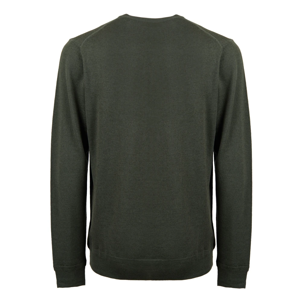 Gallo Mannen effen groene crew-neck sweater Green Heren