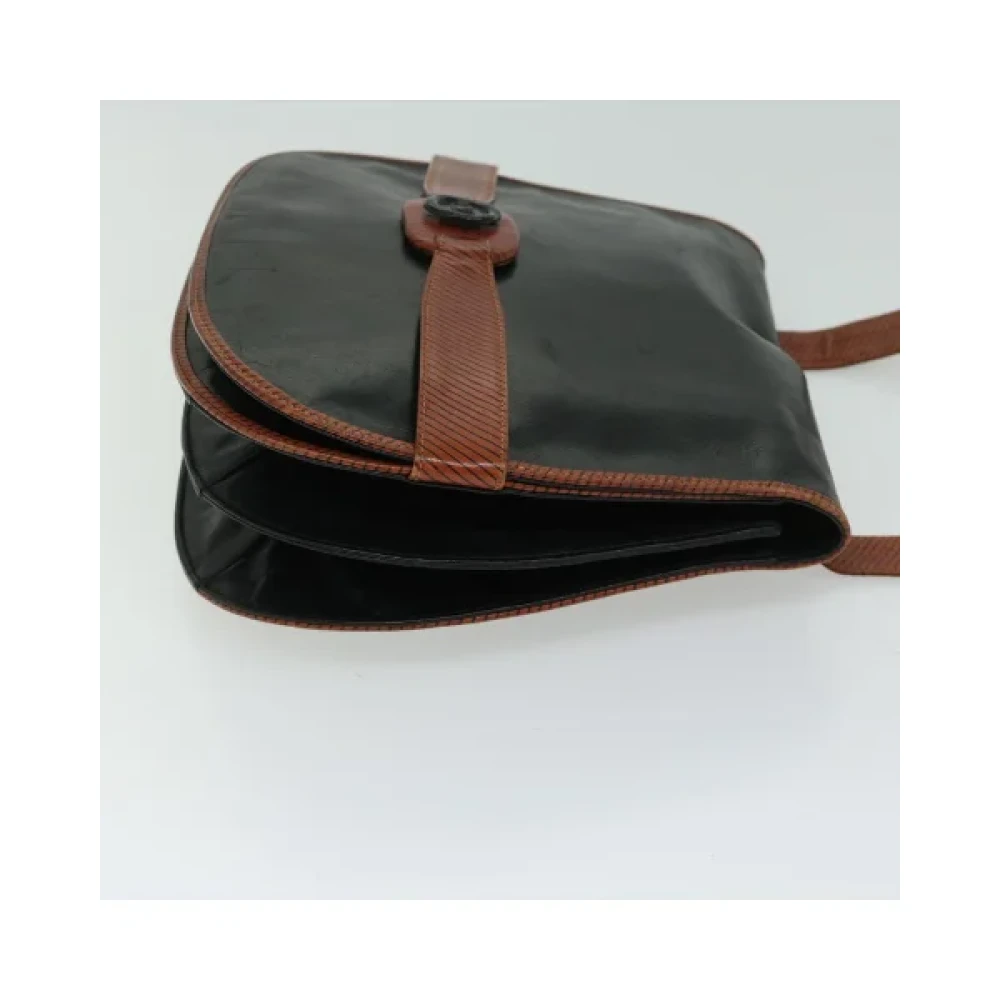 Valentino Vintage Pre-owned Leather shoulder-bags Black Dames
