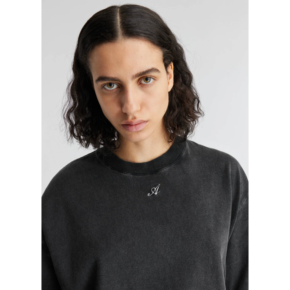Axel Arigato Cosmo Gewassen T-shirt Black Dames