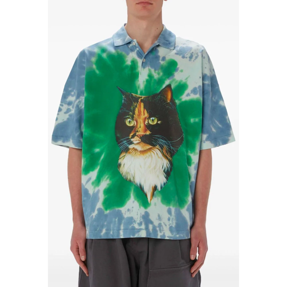 JW Anderson Tie Dye Print Katoenen T-shirt Multicolor Heren
